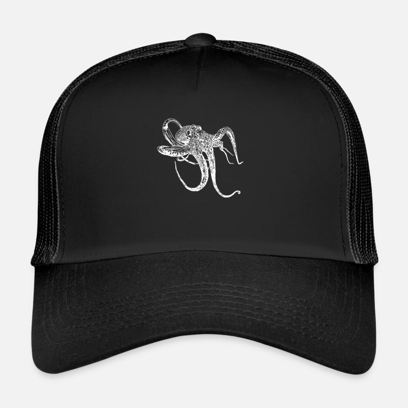 OCTOPUS octopus drawn gift diving vacation Trucker Cap