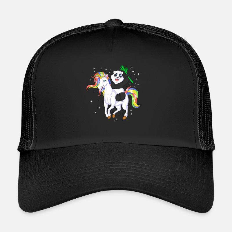 PANDA RIDING UNICORN Trucker Cap