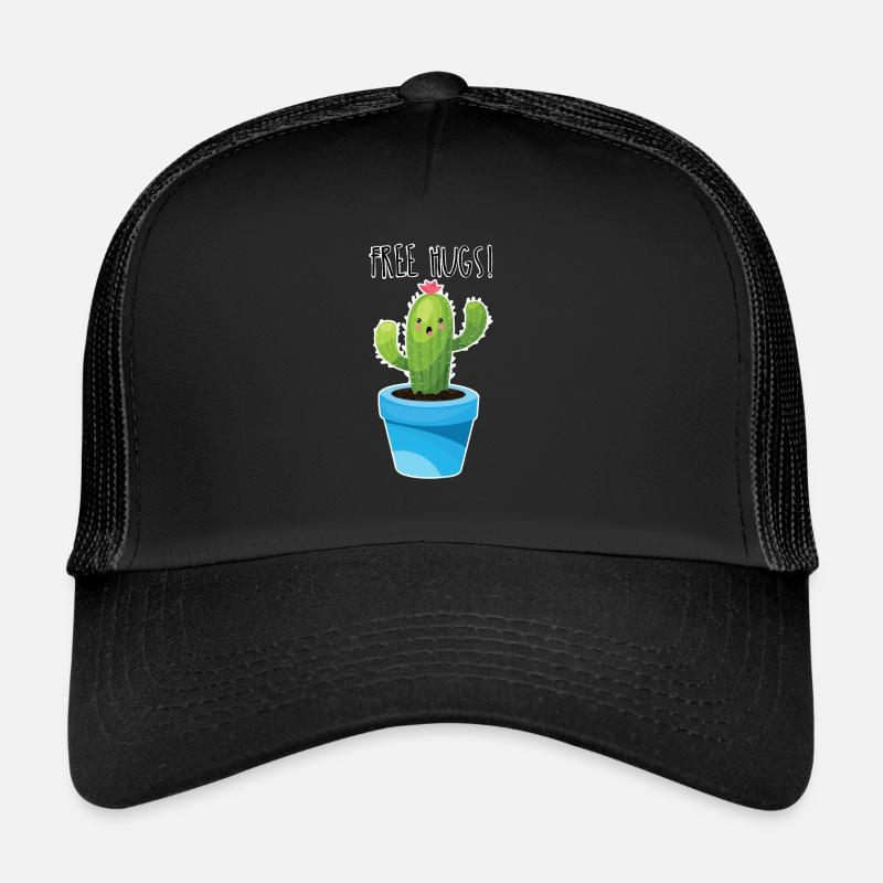 câlins gratuits cactus câlin drôle cadeau câlin moi Casquette trucker 