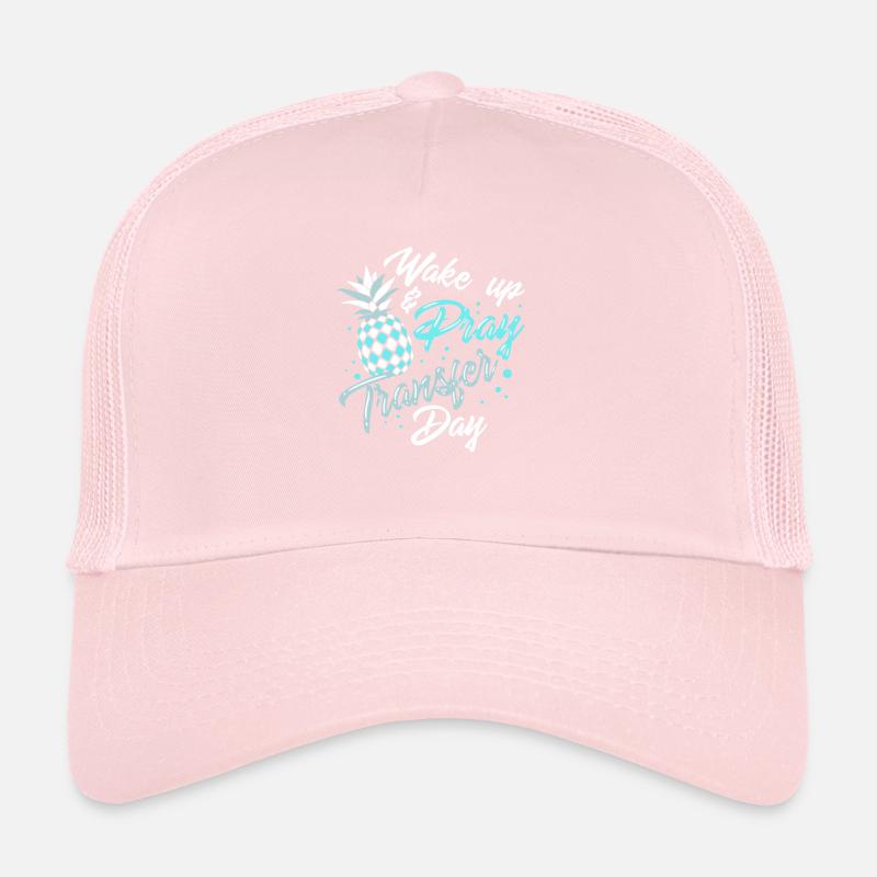 JOURNÉE DU TRANSFERT D'EMBRYON: Jour du transfert Wake Pray Casquette trucker 