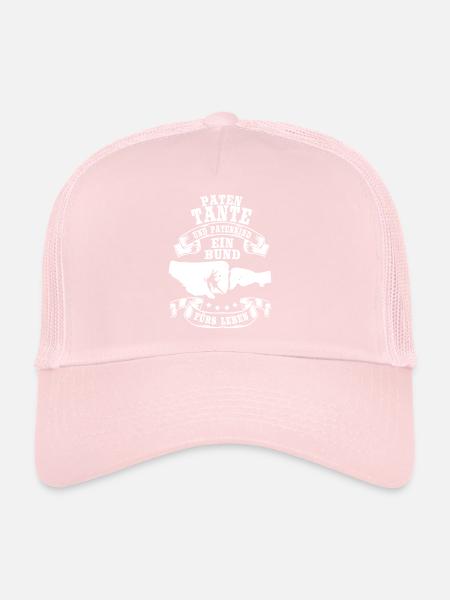 Patentante und Patenkind Bund fürs Leben Tante - Trucker Cap - Hellrosa - Vorne
