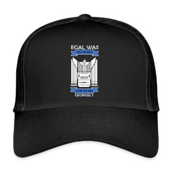 Orgel Organist Orgelspieler Pfeifen Orgeler Kirche - Trucker Cap - Schwarz/Schwarz - Vorne
