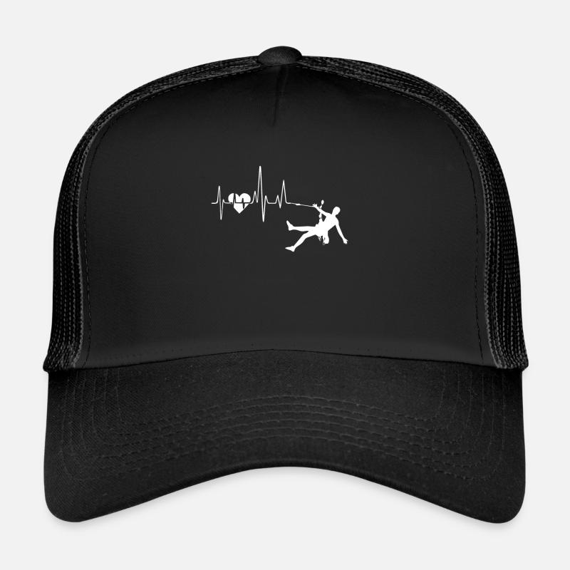 Klettern Heartbeat - Trucker Cap - Schwarz/Schwarz