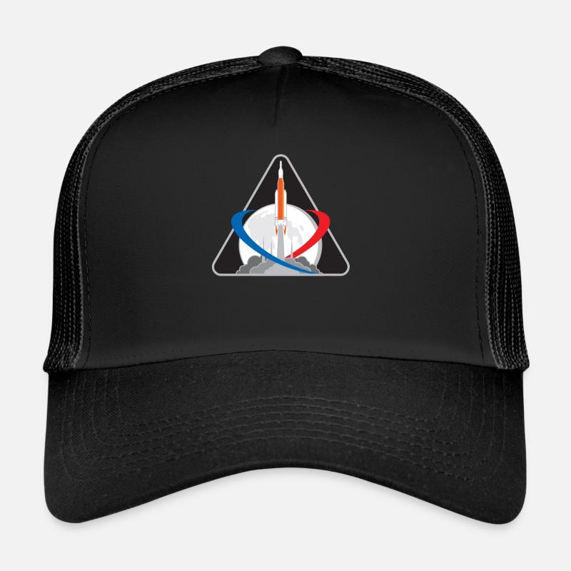 NASA Artemis Exploration Mission Moon Space Rocket Trucker Cap
