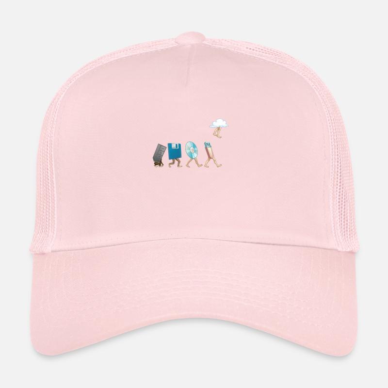 Computer engineering software floppy disk USB cloud Trucker Cap