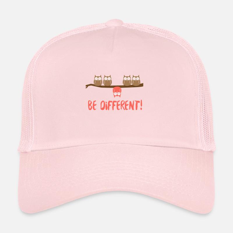 Be different Eulen Vogel Eule Spruch Trucker Cap