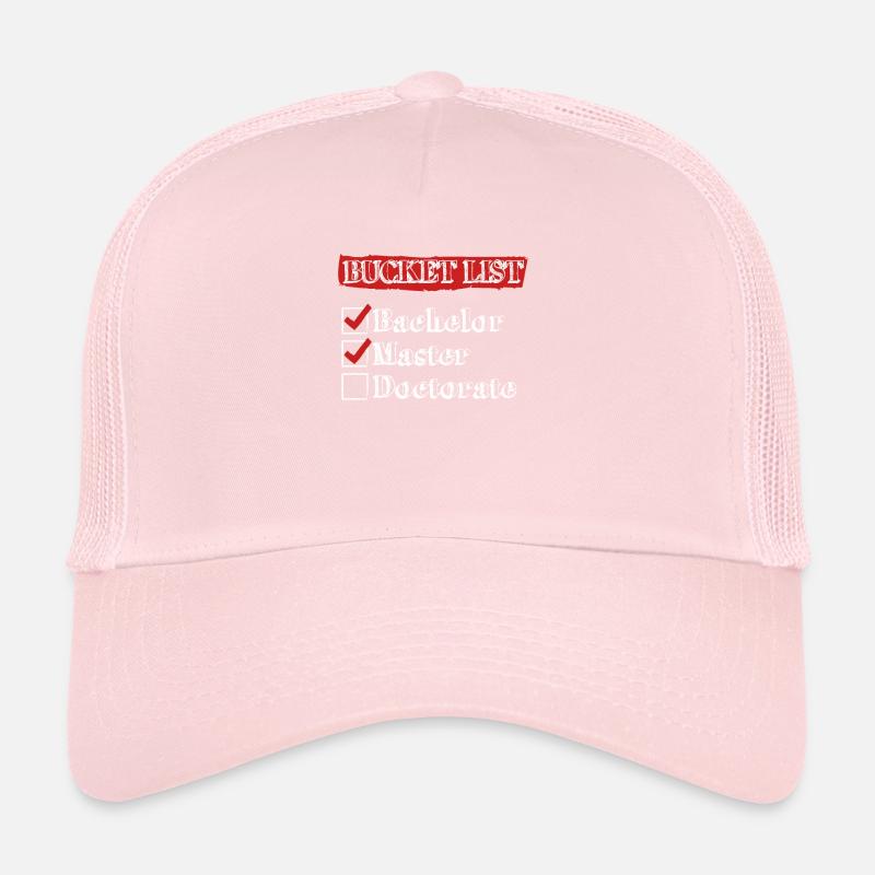 To Do List Bachelor Master Doctorat Casquette trucker 