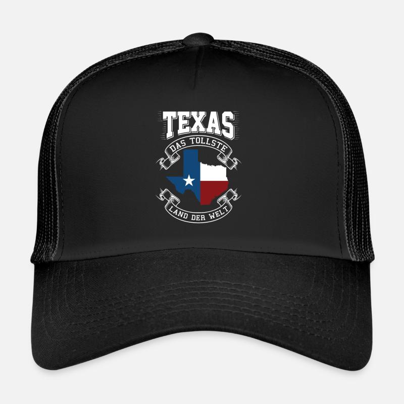 Texas - Trucker Cap - Schwarz/Schwarz