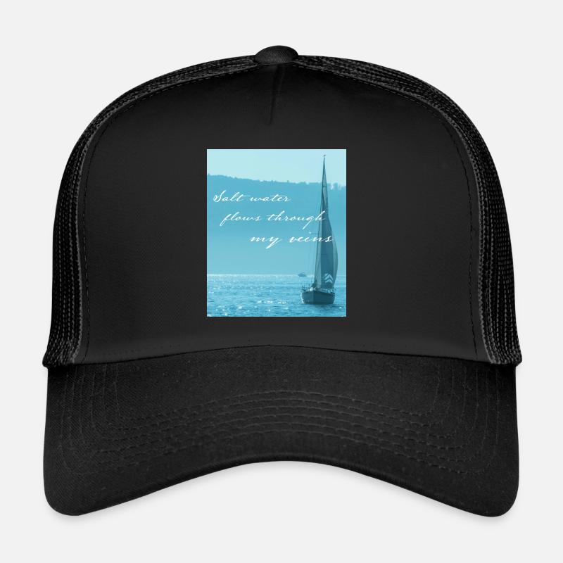Cadeau drôle de skipper de voile de voile Casquette trucker 