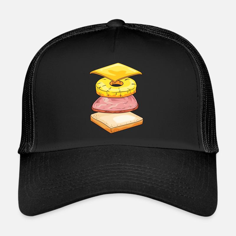 Hawaii Toast - Trucker Cap - Schwarz/Schwarz
