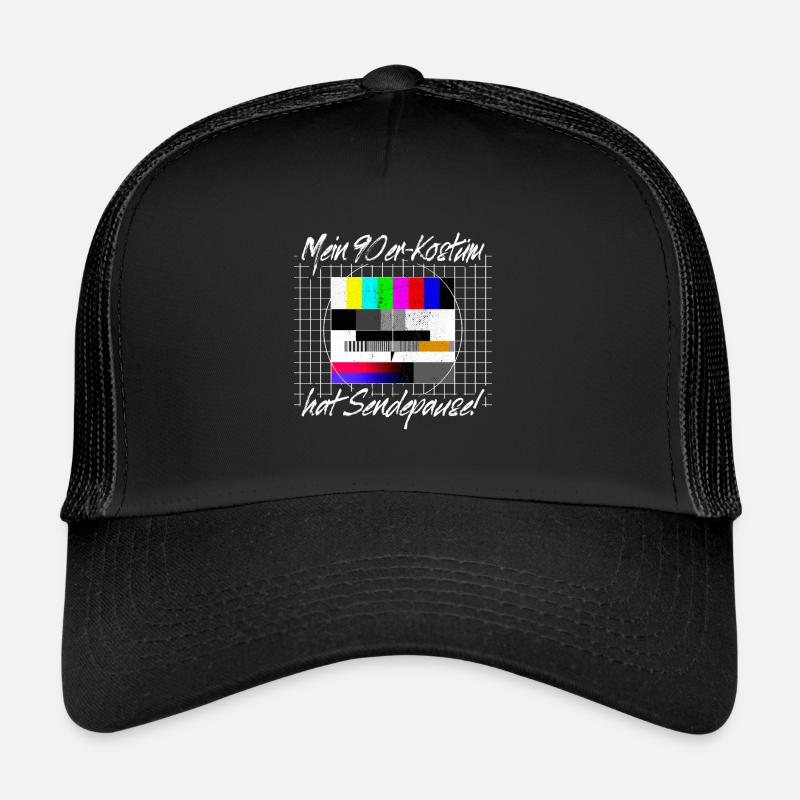 90s Costume Broadcast Break Test Image 90s Party Trucker Cap