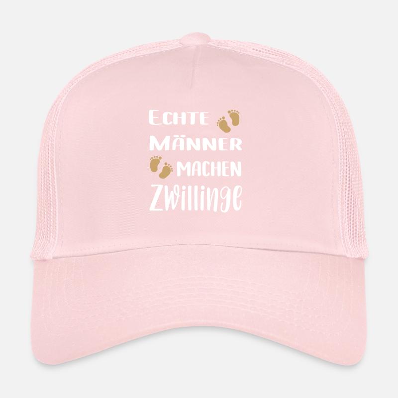 Zwillings Papa | Echte Männer machen Zwillinge Trucker Cap