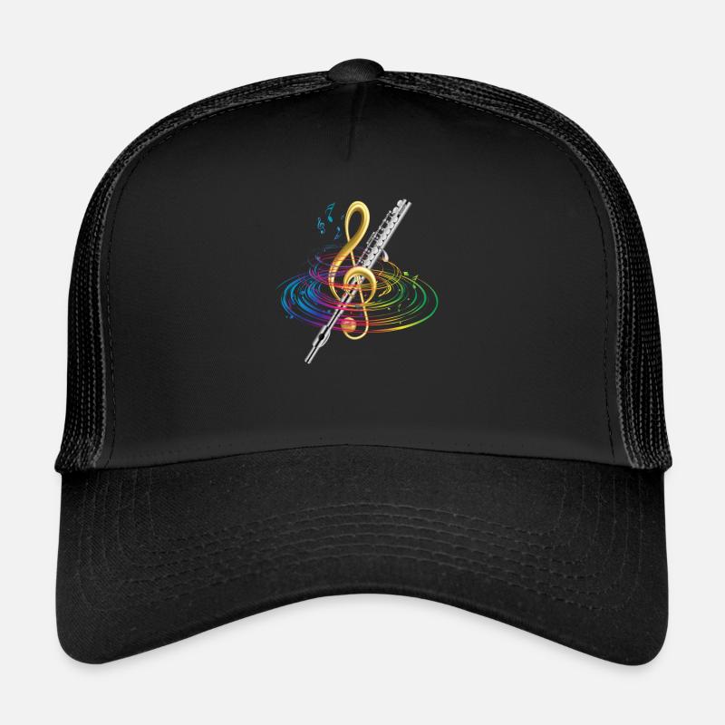 Flute Classical Music Trucker Cap