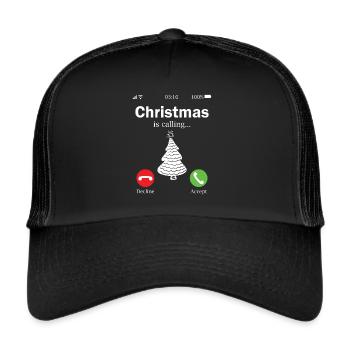 Noël appelle - Casquette trucker  - noir/noir - Devant