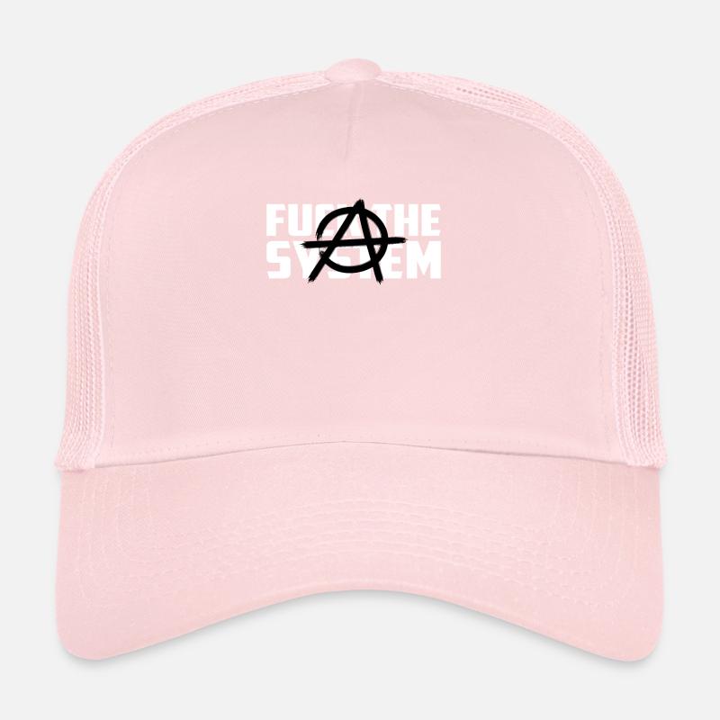 Anarchy symbol anarchist gift saying Trucker Cap