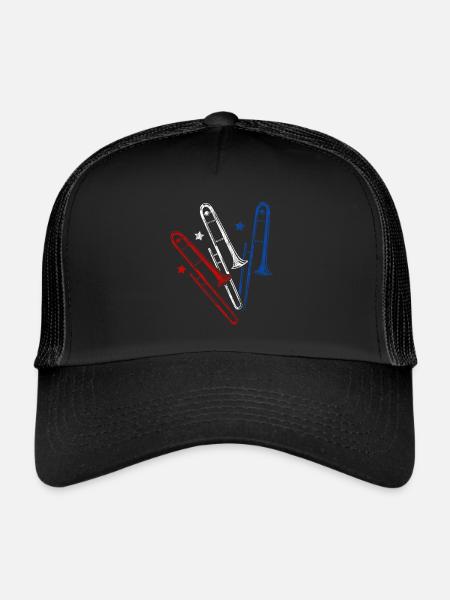 trombone - Trucker Cap - black/black - Front