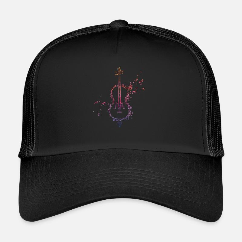 Orchestre violoncelle violoncelle - Casquette trucker  - noir/noir
