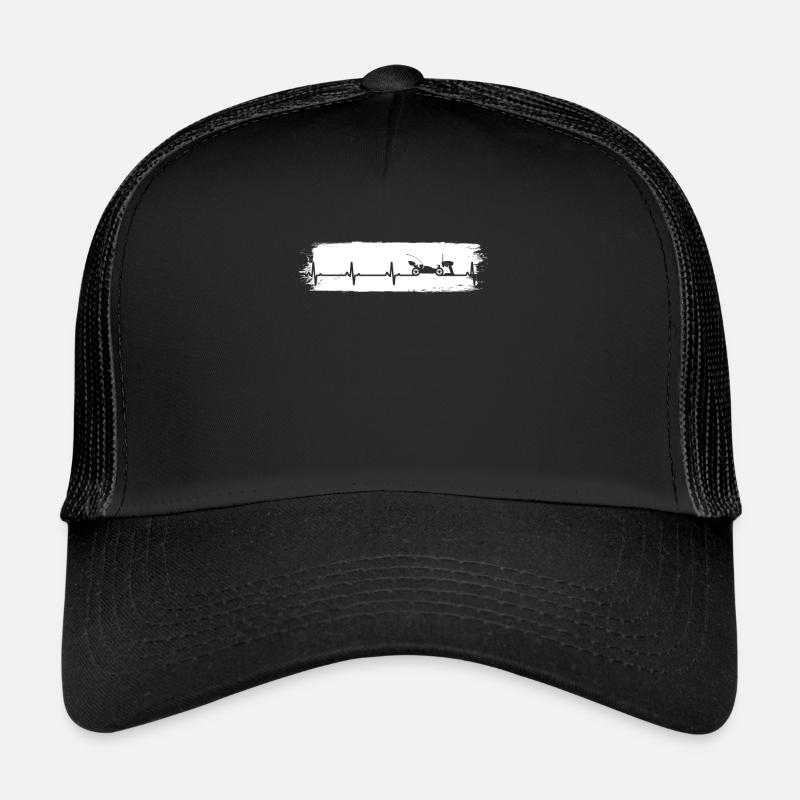 Herzschlag RC Modellauto Rennauto Buggy Racer Auto - Trucker Cap - Schwarz/Schwarz