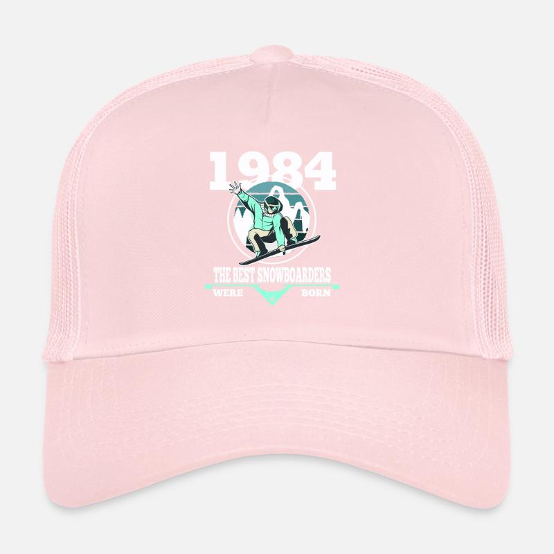Snowboarder gift 1984 birthday snowboard Trucker Cap