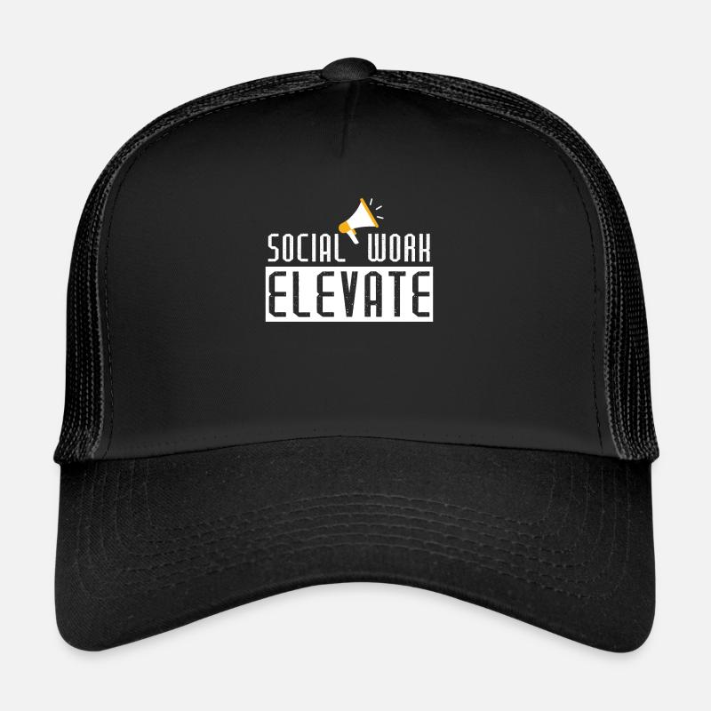 Élévation du travail social Casquette trucker 