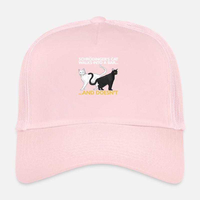 Le chat de Schrödinger drôle de science physique Casquette trucker 