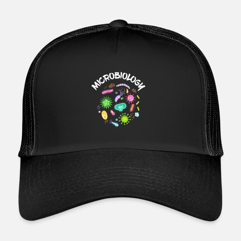 Microscope de bactéries microbiologie scientifique Casquette trucker 