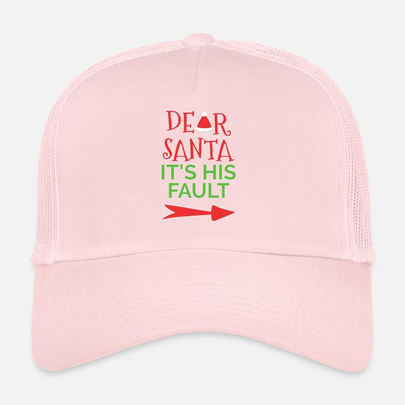 Cher Père Noël, c'est sa faute - avec une flèche Casquette trucker 