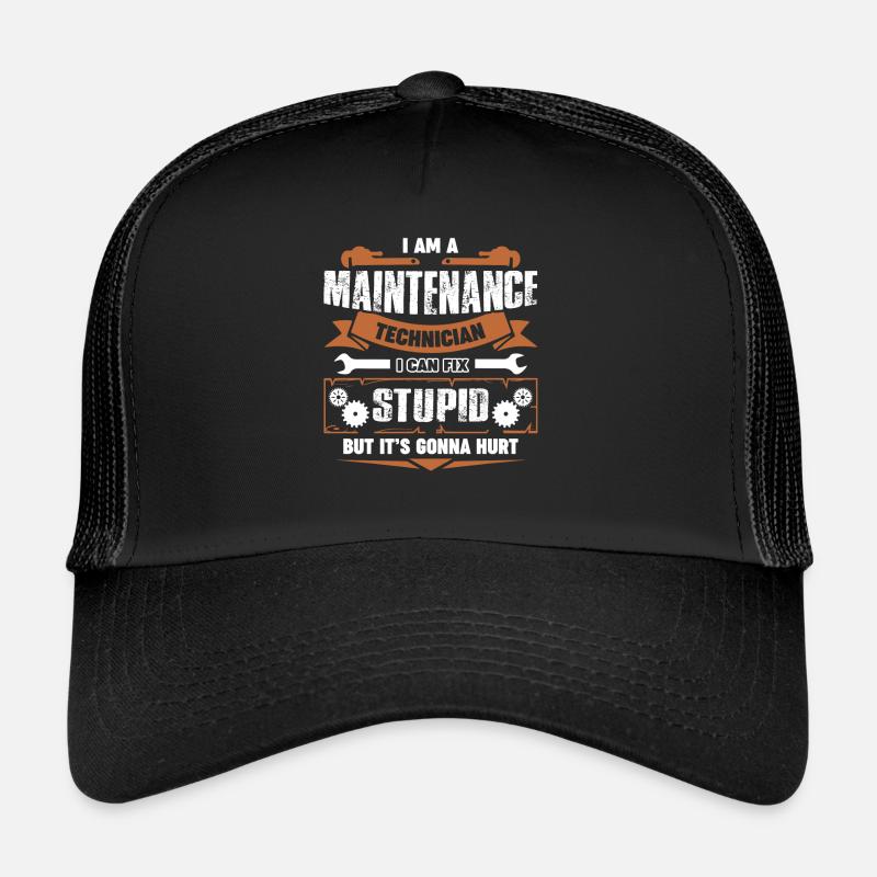Ich bin ein Wartungstechniker Trucker Cap