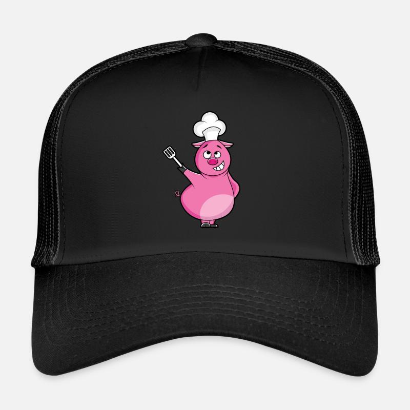 Chef pig a funny gift for chefs Trucker Cap