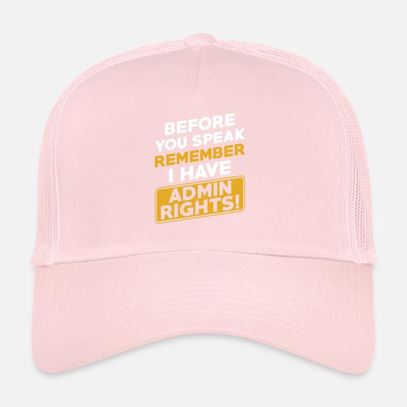 Administrateur Informaticien Programmeur Admin Casquette trucker 