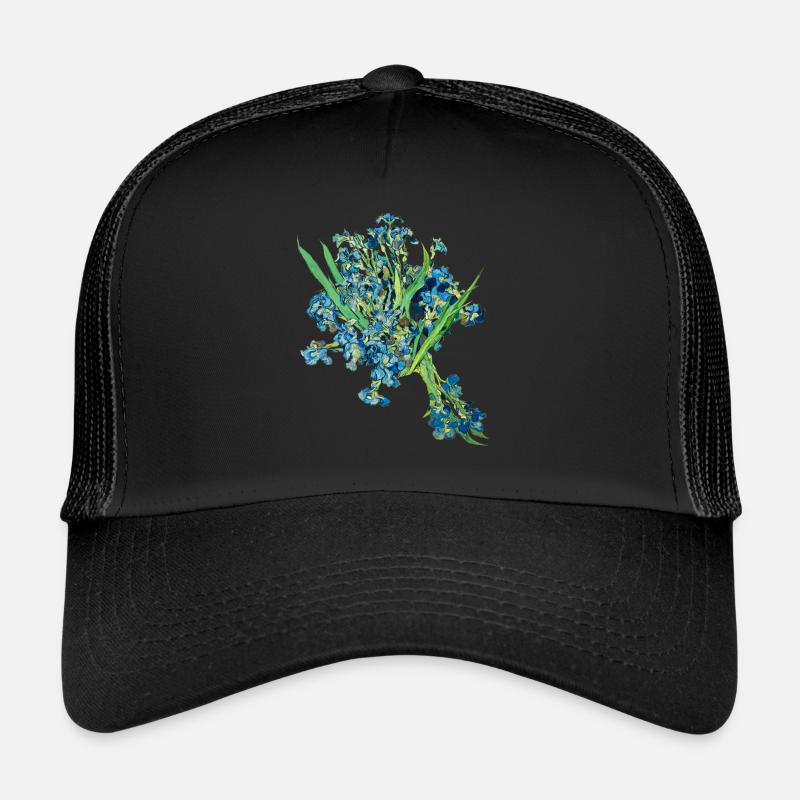 Vincent van Gogh * Iris glays fleurs 1889 Casquette trucker 