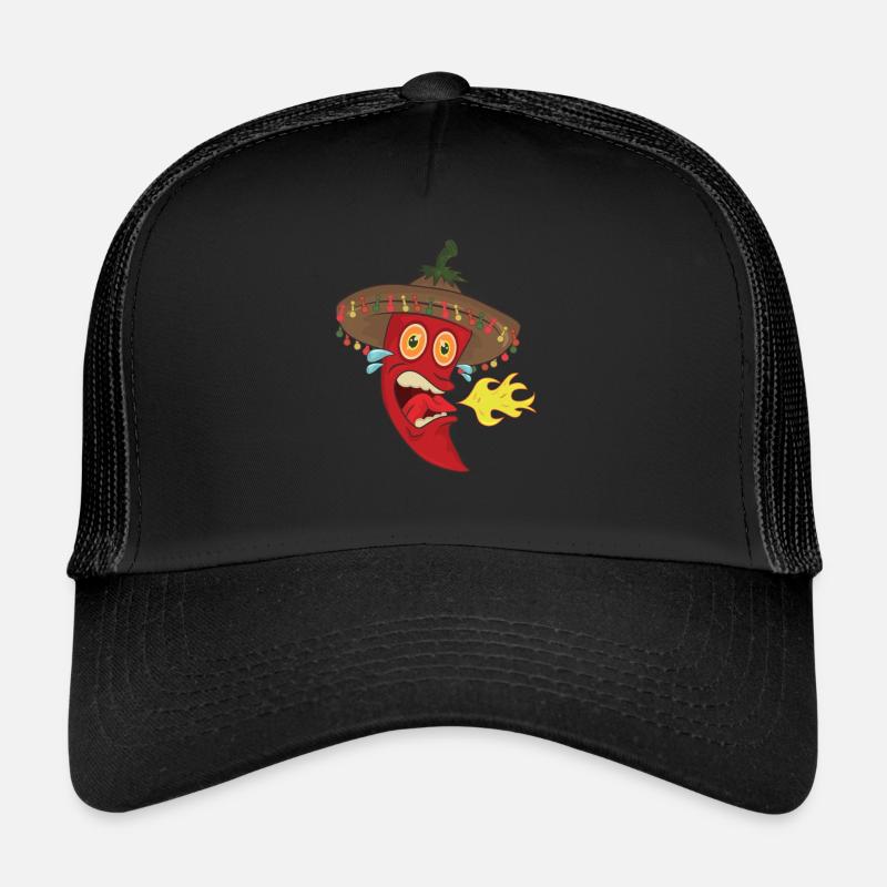 Chilli cook chef - Trucker Cap - black/black