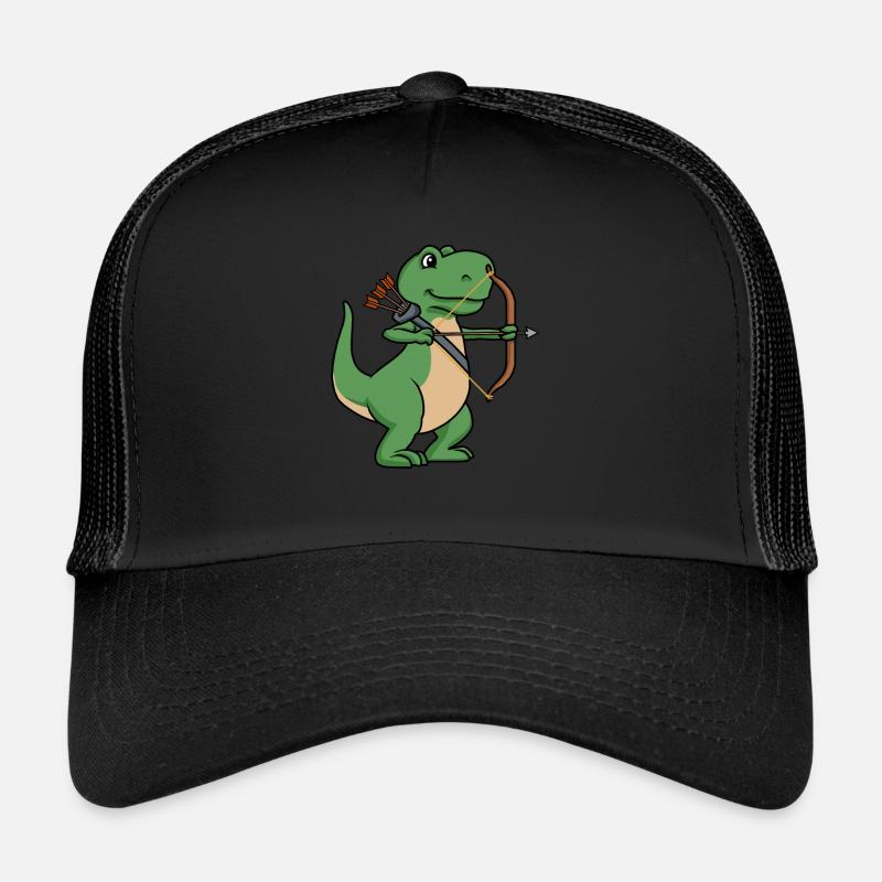 Dinosaur archery sport bow and arrow Trucker Cap