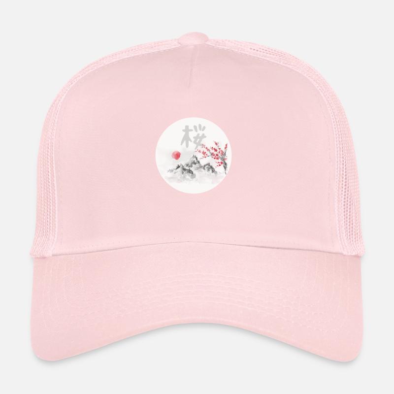 Japanese cherry blossom tree sakura Trucker Cap