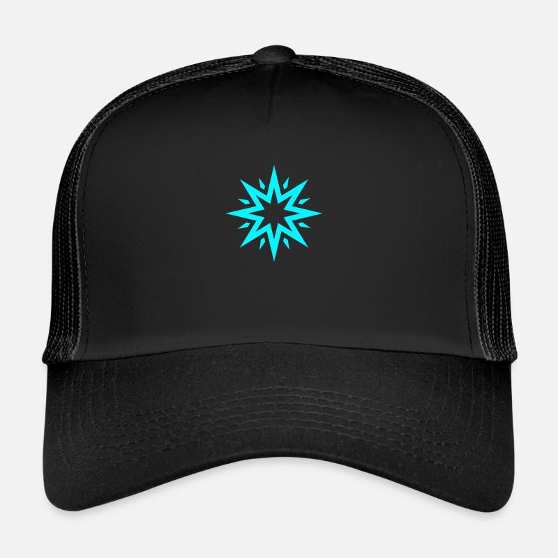 Türkiser Stern | Blau Trucker Cap
