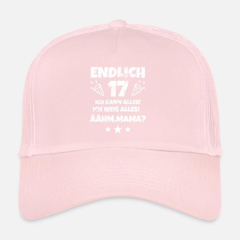 17.Geburtstag Geschenkidee Junge Mädchen Trucker Cap