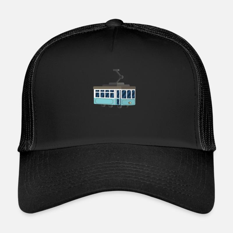 Straßenbahn - Trucker Cap - Schwarz/Schwarz