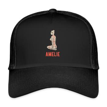 Amelie | Bondage | Sex | BDSM | Kinbaku | Shibari - Trucker Cap - black/black - Front