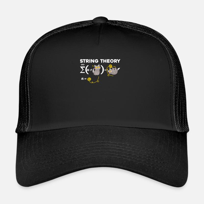 Lustige String Theorie Humor Physik Katze Trucker Cap