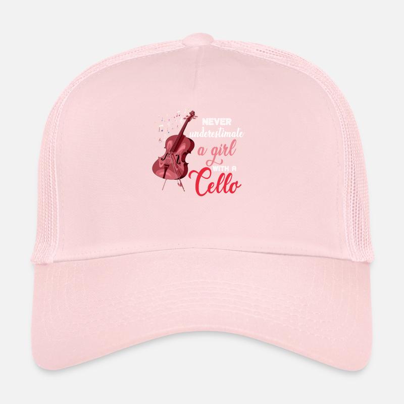 Fille instrument de violoncelle Casquette trucker 