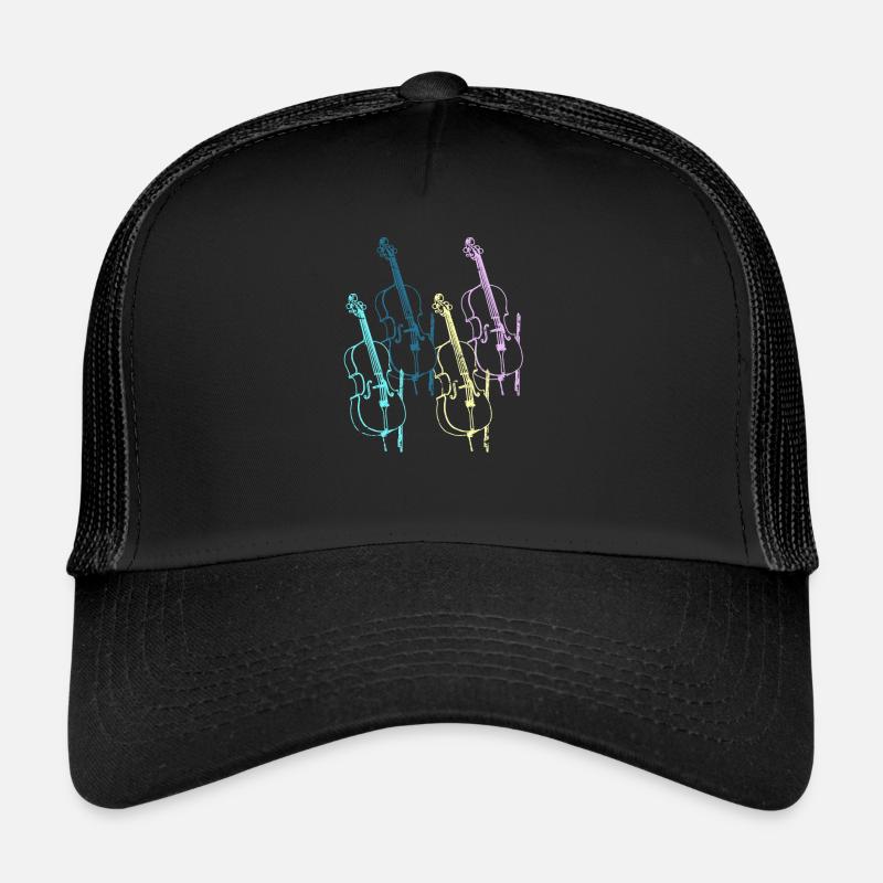 Cello Musiker Musik Trucker Cap
