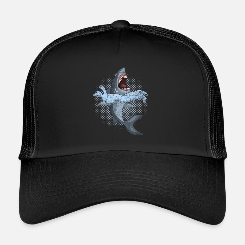 Hai - Trucker Cap - Schwarz/Schwarz