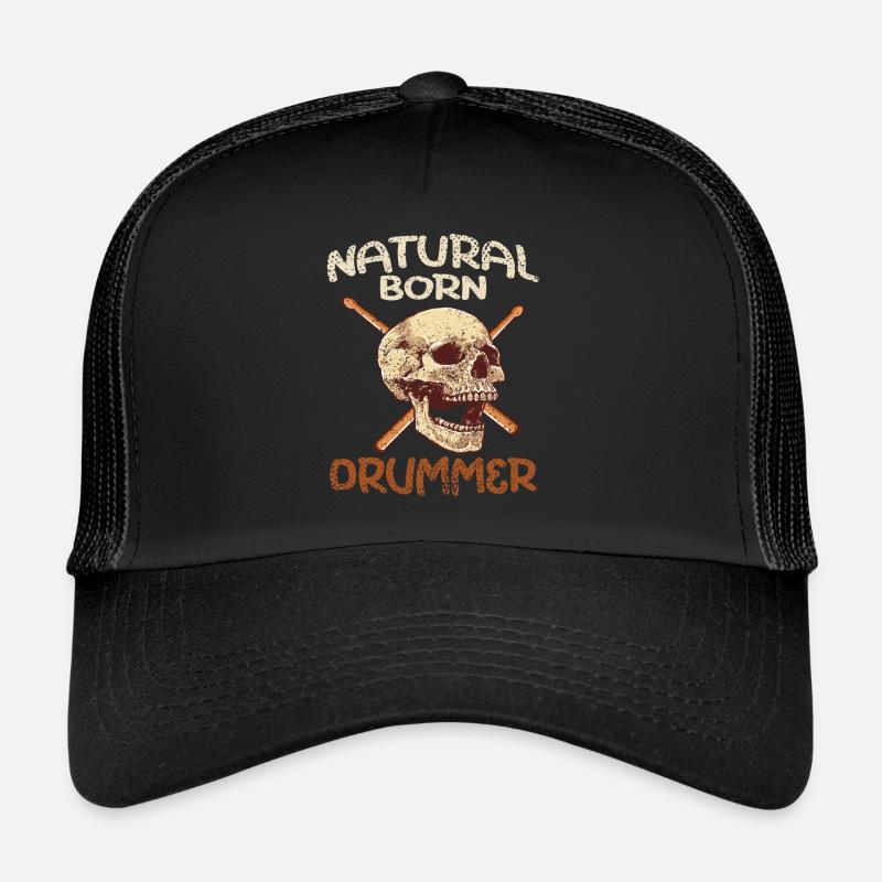 Natural Born Drummer Drums... Drummer Trucker Cap