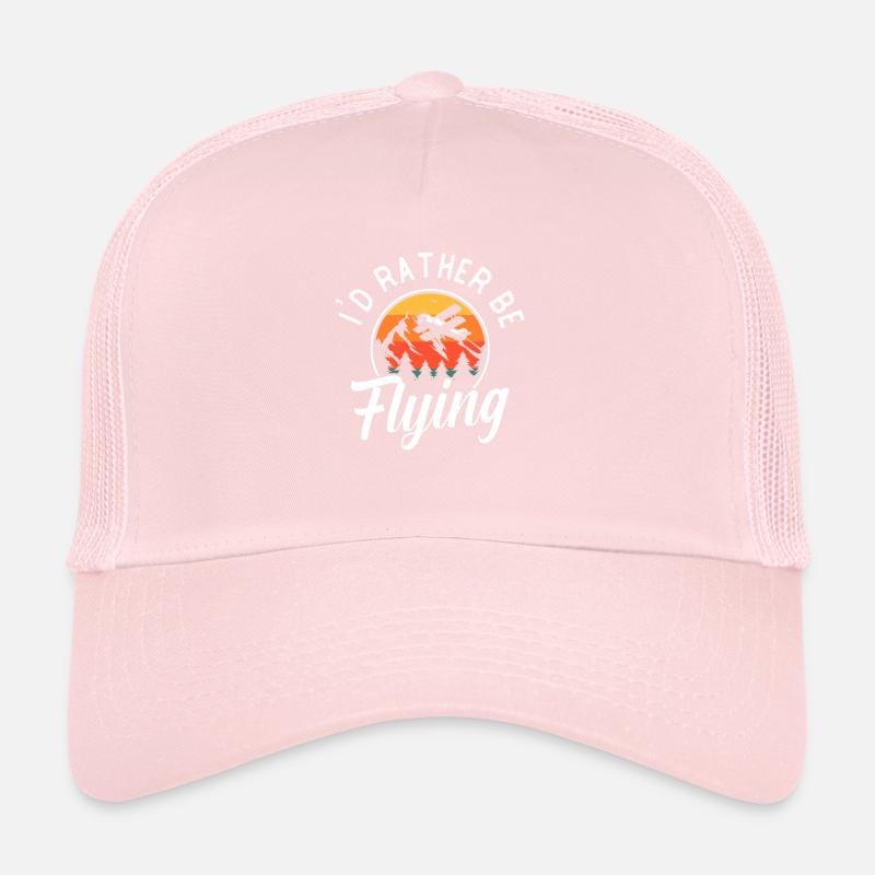 Aviator airplane flying runway gift Trucker Cap