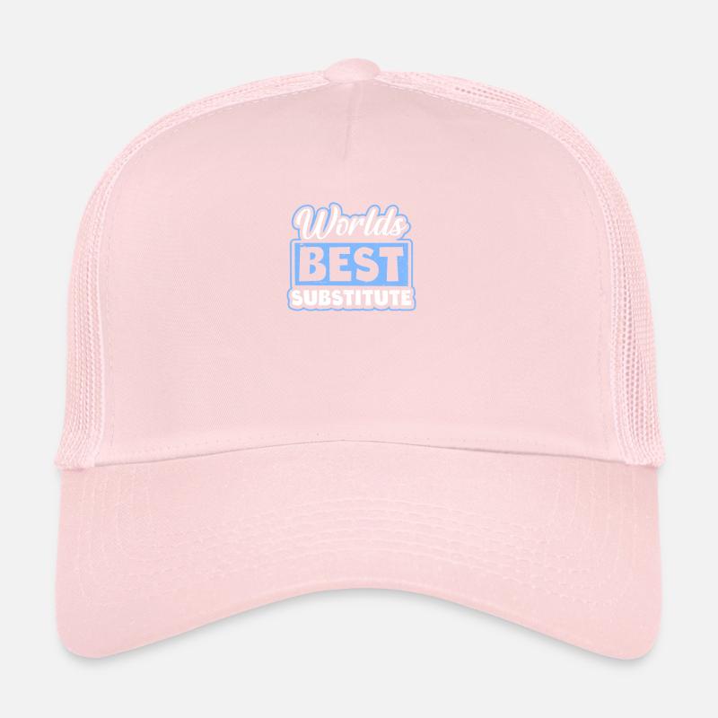 Meilleur cadeau de remplacement du monde des enseignants suppléants Casquette trucker 