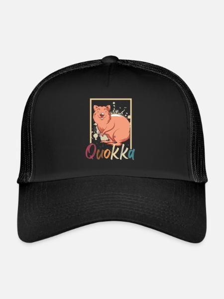 Quokka - Trucker Cap - black/black - Front