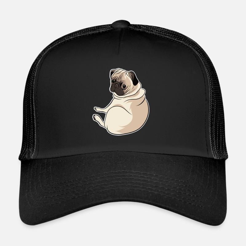Mops - Trucker Cap - Schwarz/Schwarz