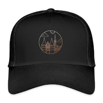Lübeck - Trucker Cap - black/black - Front