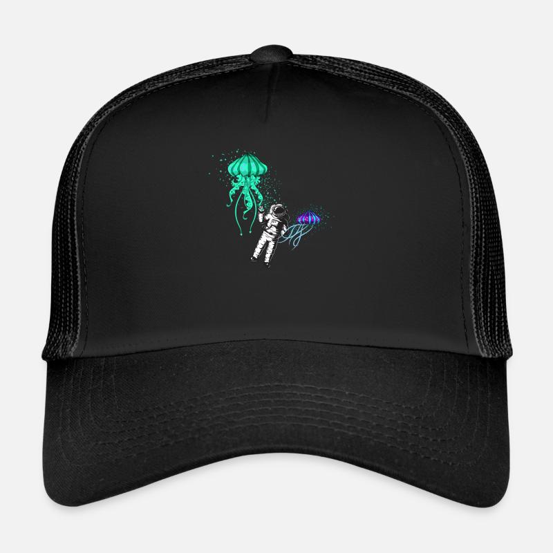 Jellyfish cosmonaut Trucker Cap
