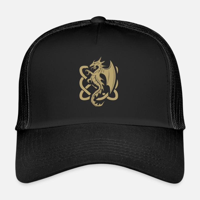 Celtic Dragon Irish Folk Dragon Graphic Trucker Cap